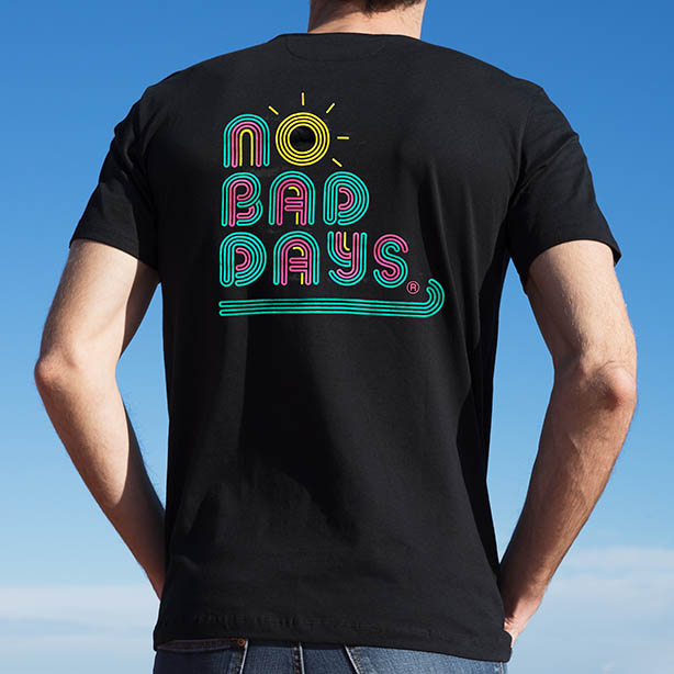 No Bad Days: No Bad Days NEON Pocket Tee Shirt